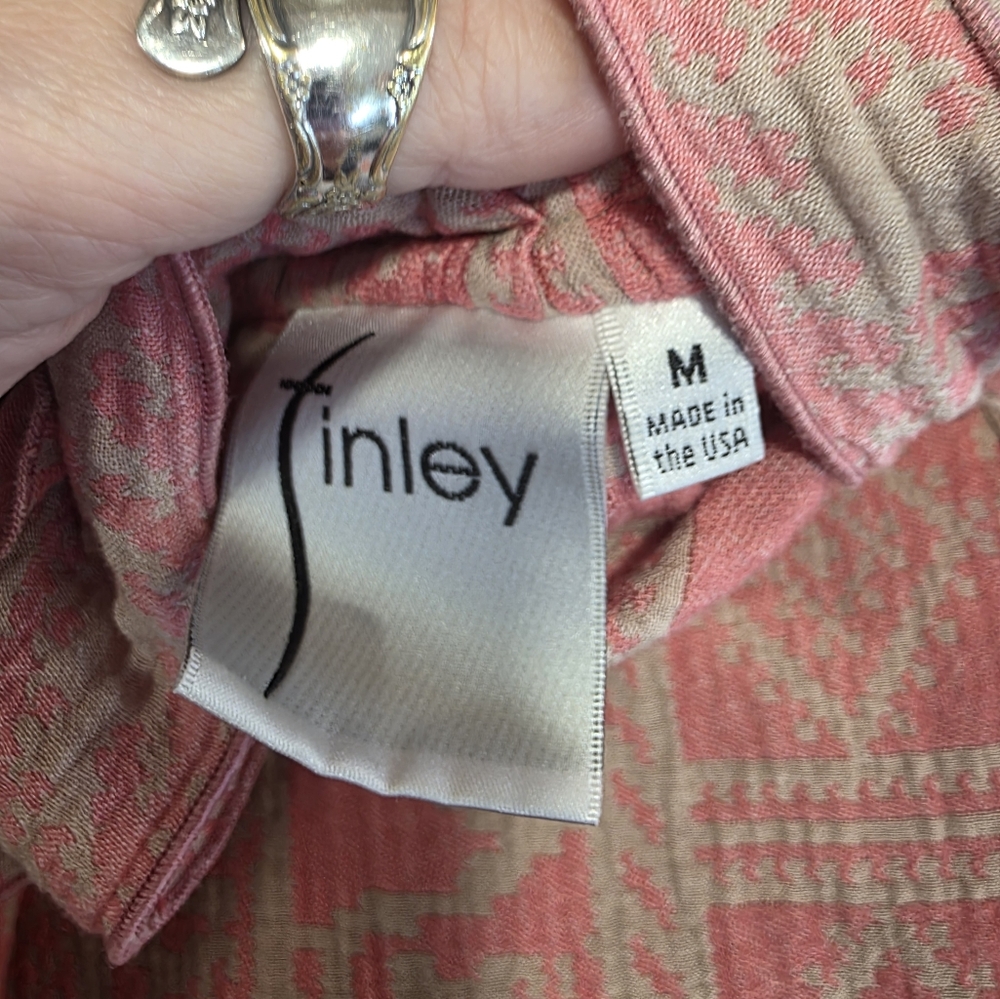 Finley M Pink Short Sleeve Mini Dress Button Down Feminine Dainty Dresses - Picture 12 of 13